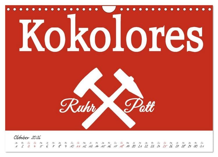 Produktbild: Ruhrpott Vokabeln (Wandkalender 2026 DIN A4 quer), CALVENDO Monatskalender