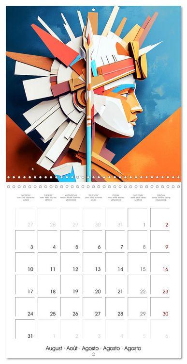 Produktbild: Artistry in Origami (Wall Calendar 2026 12 &times; 12 Inch) CALVENDO 12 Month Wall Calendar