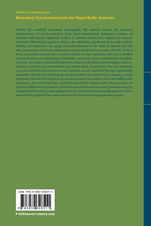 Produktbild: Boundary Synchronization for Hyperbolic Systems