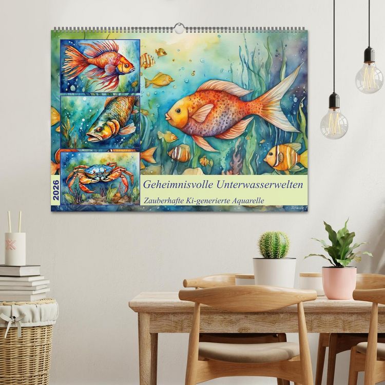 Produktbild: Geheimnisvolle Unterwasserwelten (Wandkalender 2026 DIN A2 quer), CALVENDO Monatskalender