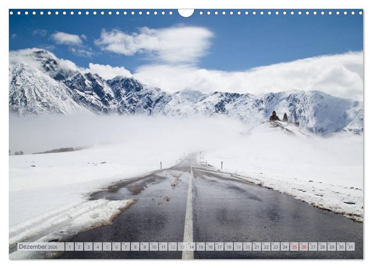 Produktbild: Georgien - Vom Schwarzen Meer zum Kaukasus (Wandkalender 2026 DIN A3 quer), CALVENDO Monatskalender