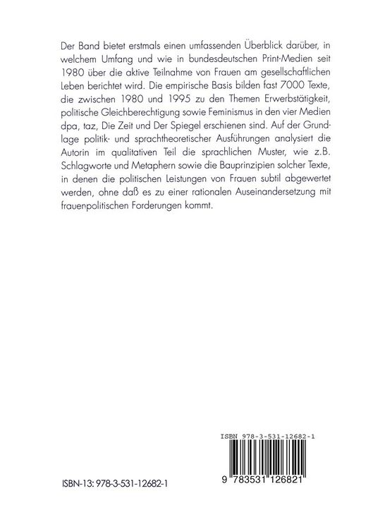 Produktbild: Macht, Medien und Geschlecht