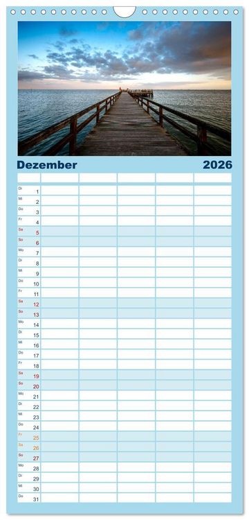 Produktbild: Familienplaner 2026 - Noch mehr F&ouml;hrweh - Insel F&ouml;hr mit 5 Spalten (Wandkalender, 21 x 45 cm) CALVENDO
