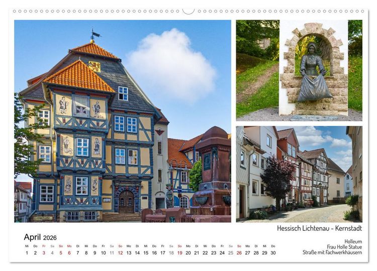 Produktbild: M&auml;rchenhaftes Hessisch Lichtenau (hochwertiger Premium Wandkalender 2026 DIN A2 quer), Kunstdruck in Hochglanz