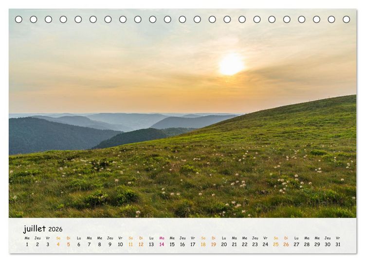 Produktbild: Sc&egrave;nes de cimes (Calendrier de bureau 2026 DIN A5 vertical), CALVENDO calendrier mensuel