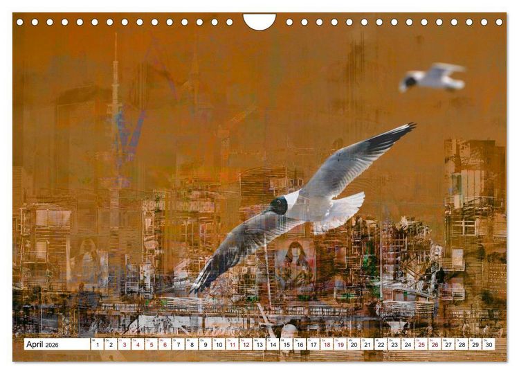 Produktbild: Hamburger GoldArt (Wandkalender 2026 DIN A4 quer), CALVENDO Monatskalender