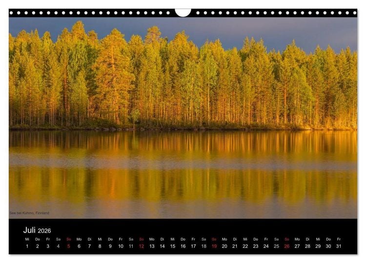 Produktbild: Naturwucht Skandinavien (Wandkalender 2026 DIN A3 quer), CALVENDO Monatskalender
