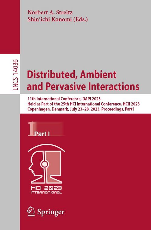 Produktbild: Distributed, Ambient and Pervasive Interactions