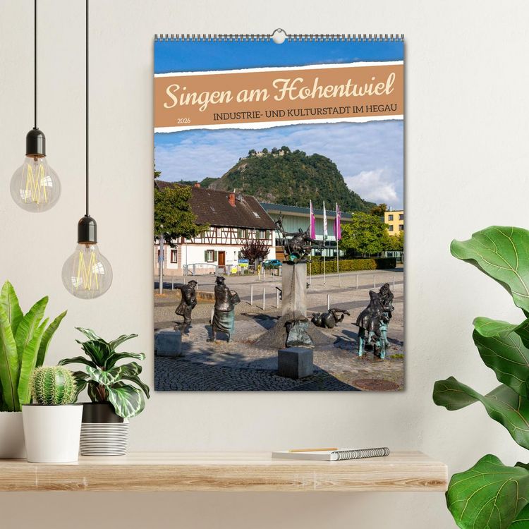 Produktbild: Singen am Hohentwiel (Wandkalender 2026 DIN A2 hoch), CALVENDO Monatskalender