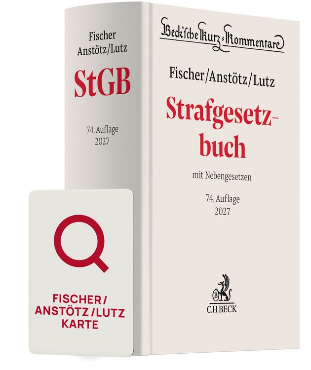 Produktbild: Fischer/Anst&ouml;tz/Lutz StGB Chat-Book 2027