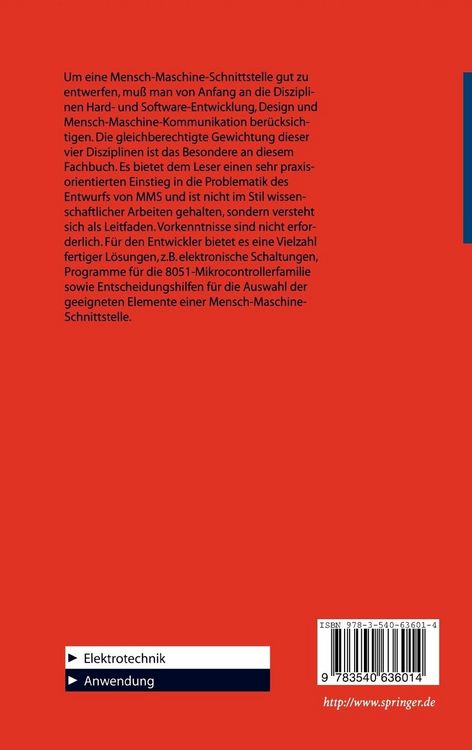 Produktbild: Mensch-Maschine-Schnittstellen elektronischer Ger&auml;te