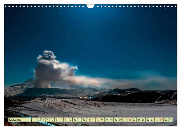 Produktbild: Vulkane - imposant und bedrohlich (Wandkalender 2026 DIN A3 quer), CALVENDO Monatskalender
