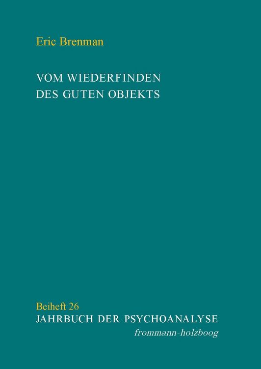 Produktbild: Vom Wiederfinden des guten Objekts