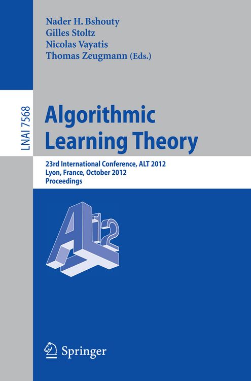 Produktbild: Algorithmic Learning Theory