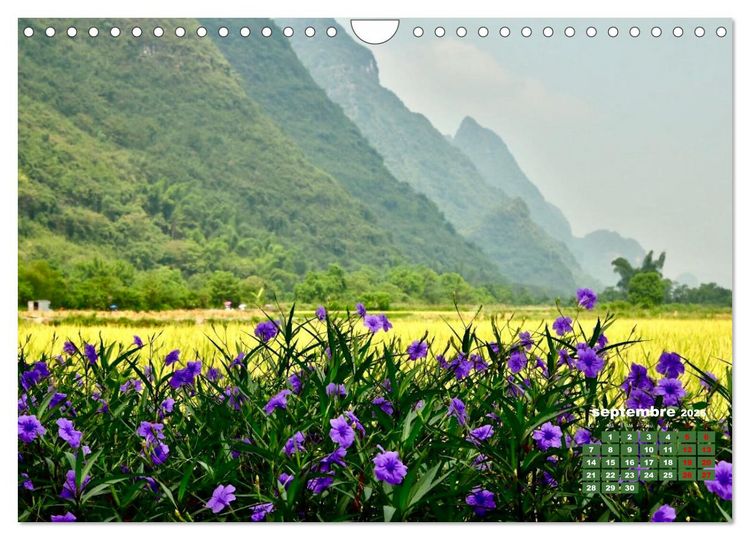 Produktbild: Riz de Chine (Calendrier mural 2026 DIN A4 vertical), CALVENDO calendrier mensuel
