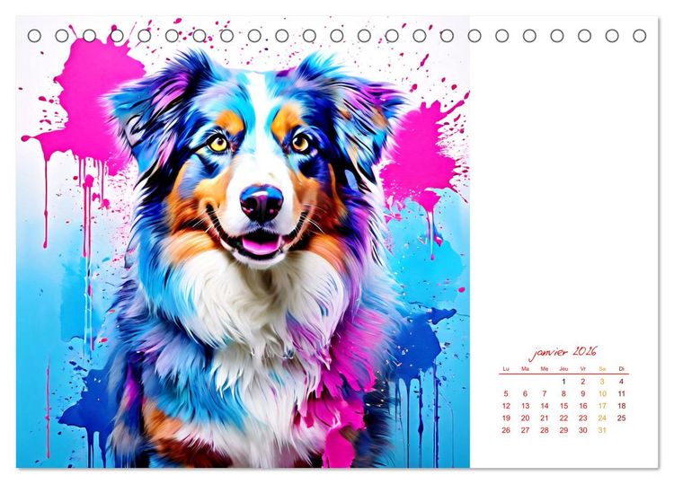 Produktbild: Show canin (Calendrier de bureau 2026 DIN A5 vertical), CALVENDO calendrier mensuel