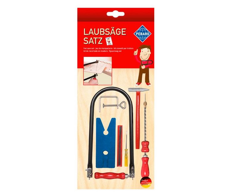 Produktbild: PEBARO 935 - Laubs&auml;ge-Set mit Kunststoffbrettchen+Drillbohrer+Werkzeug+Anleitung, Starter Set