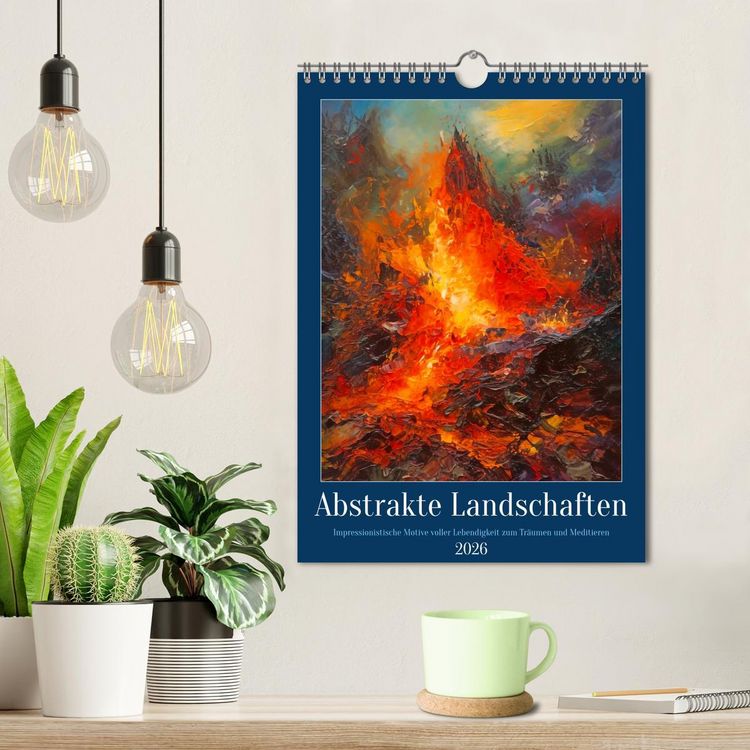 Produktbild: Abstrakte Landschaften (Wandkalender 2026 DIN A4 hoch), CALVENDO Monatskalender
