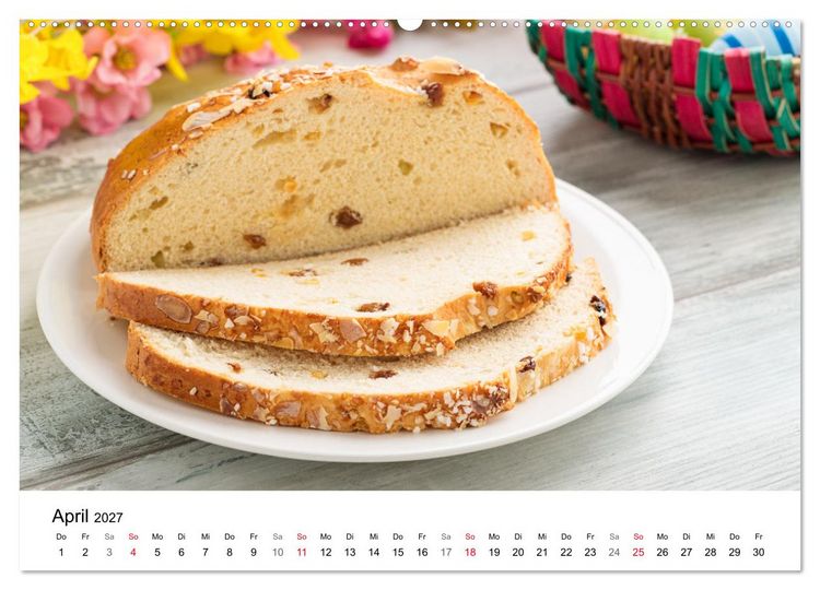 Produktbild: Kuchen, Kekse und Geb&auml;ck - s&uuml;&szlig; und lecker durch das Jahr (hochwertiger Premium Wandkalender 2027 DIN A2 quer), Kunstdruck in Hochglanz