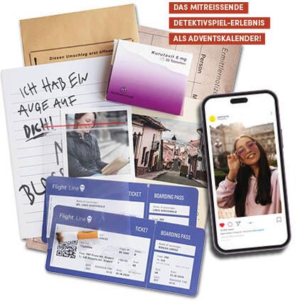 Produktbild: Crime Files &ndash; Fallakte: Das dunkle Geheimnis der Influencerin. Der Krimi-Adventskalender mit Live-Story im Internet