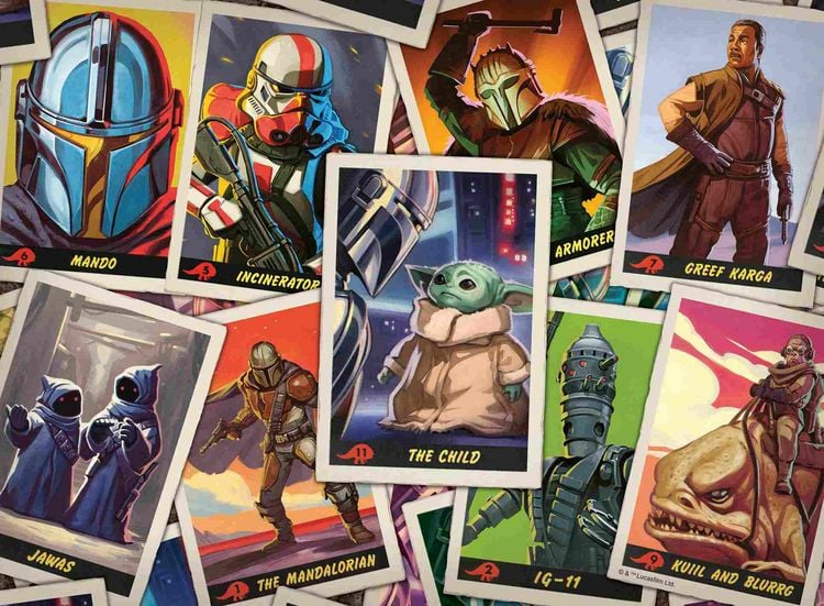 Produktbild: Erwachsenenpuzzle 500 Teile - Star Wars The Mandalorian - Auf der Suche nach dem Kind