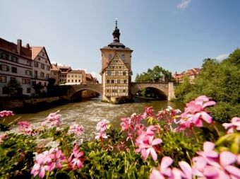 Produktbild: Fluss Regnitz und Rathaus in Bamberg (Puzzle)