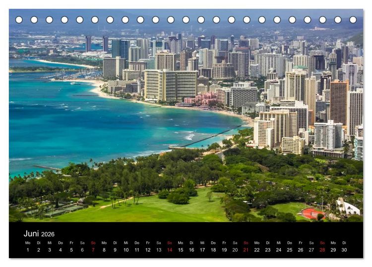 Produktbild: The Unknown HAWAII (Tischkalender 2026 DIN A5 quer), CALVENDO Monatskalender