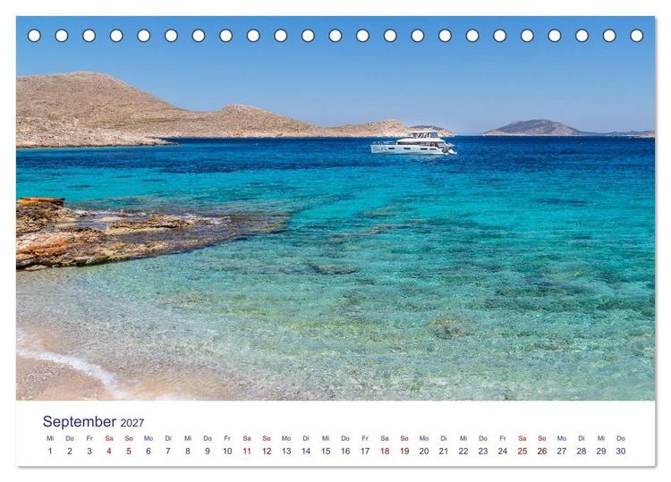 Produktbild: Insel Chalki (Tischkalender 2027 DIN A5 quer), CALVENDO Monatskalender