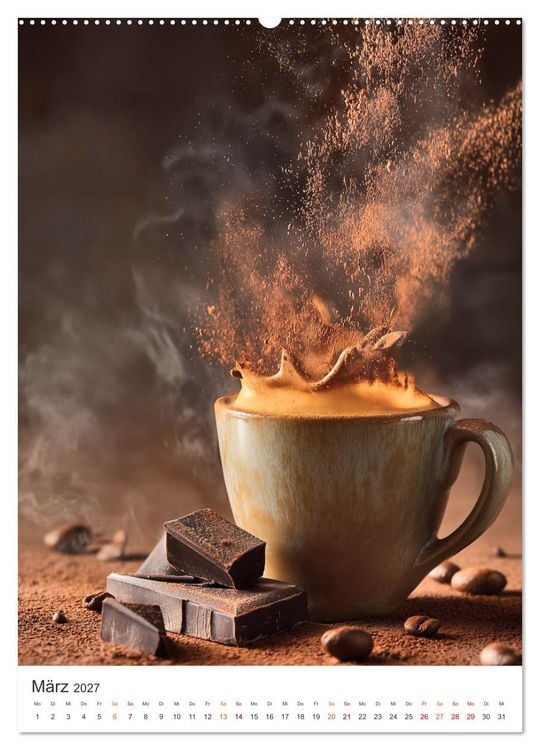 Produktbild: Zeit f&uuml;r Kaffee (hochwertiger Premium Wandkalender 2027 DIN A2 hoch), Kunstdruck in Hochglanz