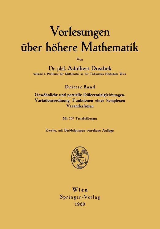 Produktbild: Vorlesungen &uuml;ber h&ouml;here Mathematik