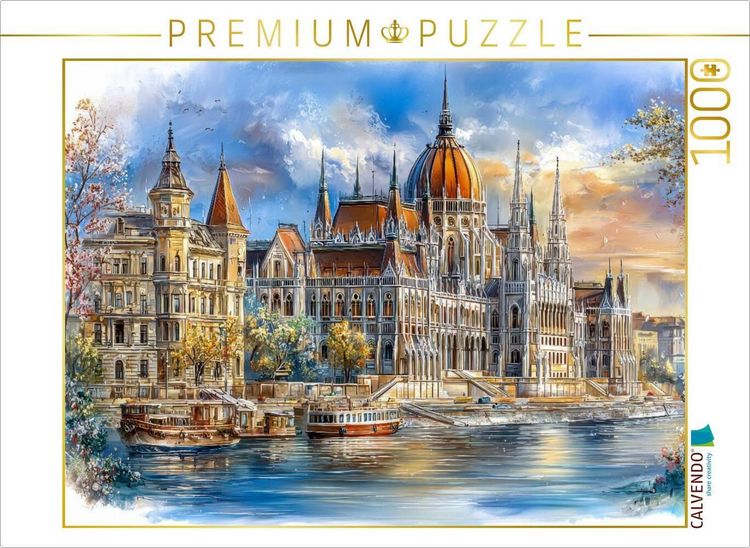 Produktbild: CALVENDO Puzzle Budapest - Parlamentsgeb&auml;ude | 1000 Teile Lege-Gr&ouml;&szlig;e 64x48cm Foto-Puzzle f&uuml;r gl&uuml;ckliche Stunden