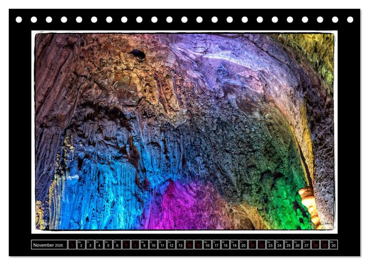 Produktbild: Tropfstein Dechenh&ouml;hle (Tischkalender 2026 DIN A5 quer), CALVENDO Monatskalender