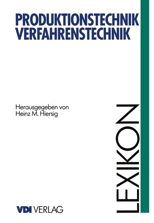 Produktbild: Lexikon Produktionstechnik Verfahrenstechnik