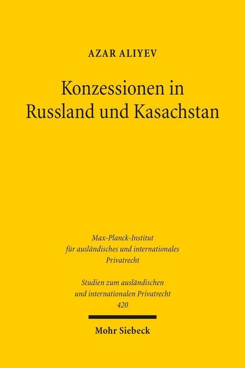 Produktbild: Konzessionen in Russland und Kasachstan