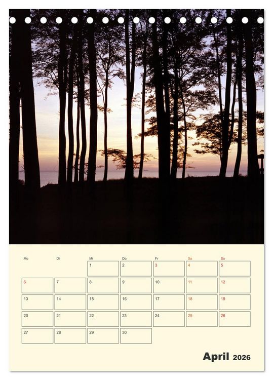 Produktbild: Usedom (Tischkalender 2026 DIN A5 hoch), CALVENDO Monatskalender