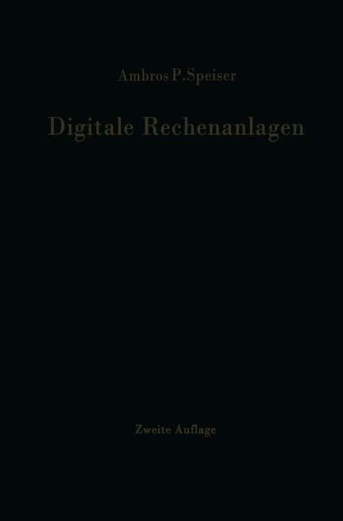 Produktbild: Digitale Rechenanlagen