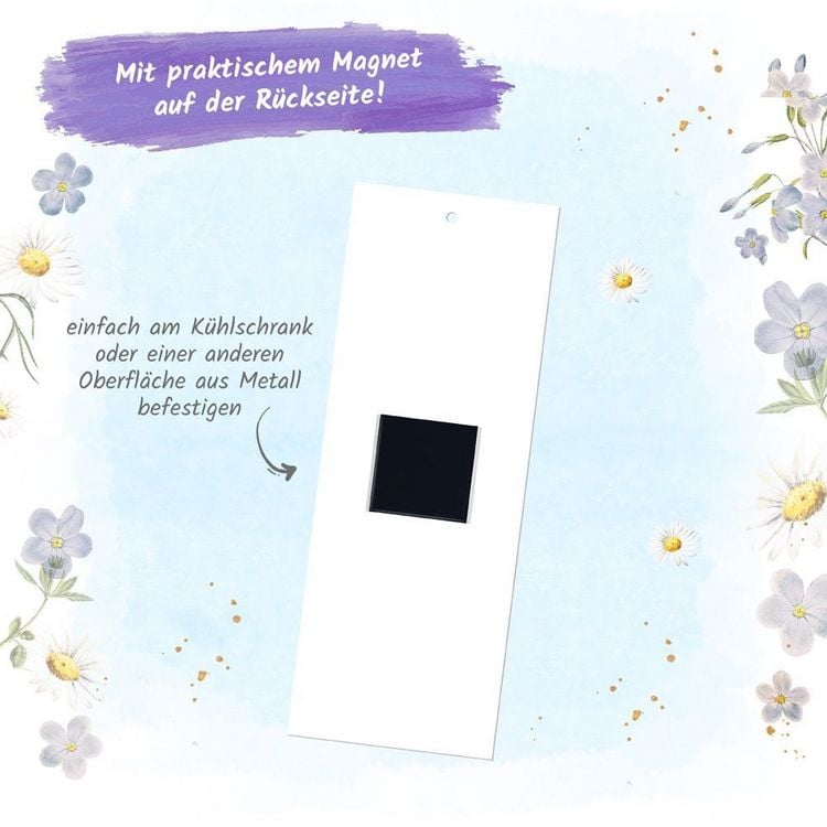 Produktbild: Tr&ouml;tsch Notizblock mit Stift und Magnet Bienchen