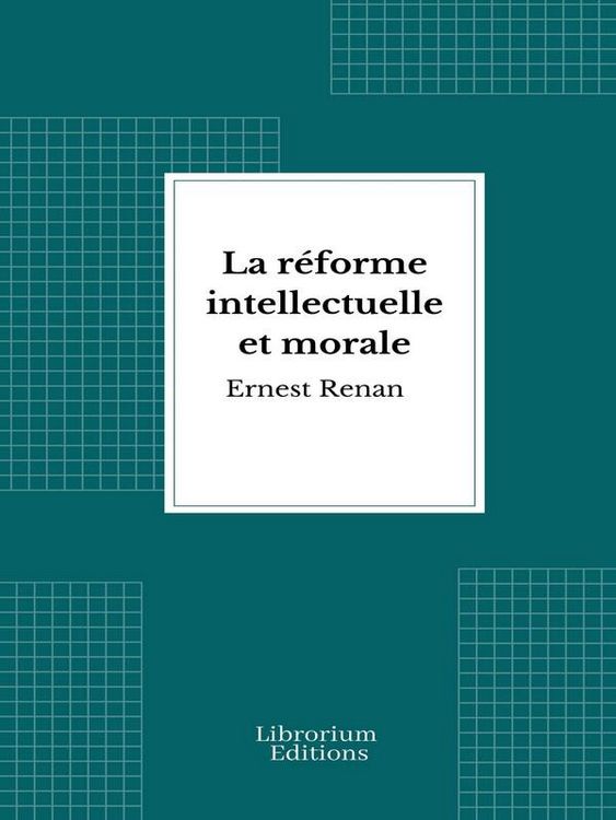 Produktbild: La r&eacute;forme intellectuelle et morale