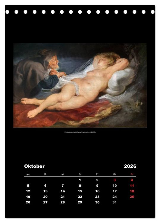 Produktbild: Peter Paul Rubens - Rubens (Tischkalender 2026 DIN A5 hoch), CALVENDO Monatskalender