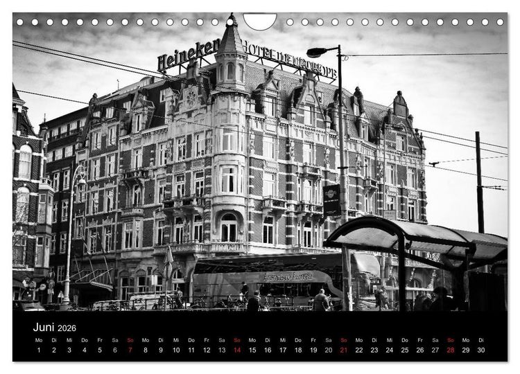 Produktbild: Amsterdam 2026 (Wandkalender 2026 DIN A4 quer), CALVENDO Monatskalender