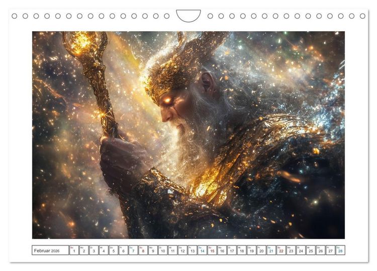 Produktbild: Die G&ouml;tter des Nordens (Wandkalender 2026 DIN A4 quer), CALVENDO Monatskalender