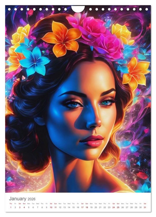 Produktbild: Feminine elegance (Wall Calendar 2026 DIN A4 portrait), CALVENDO 12 Month Wall Calendar