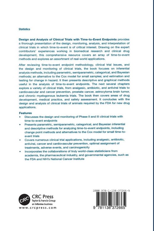 Produktbild: Design and Analysis of Clinical Trials with Time-to-Event Endpoints