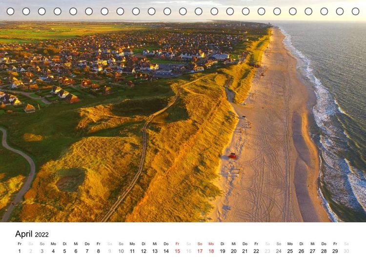 Produktbild: Sylt Impressionen aus der Luft (Tischkalender 2022 DIN A5 quer)