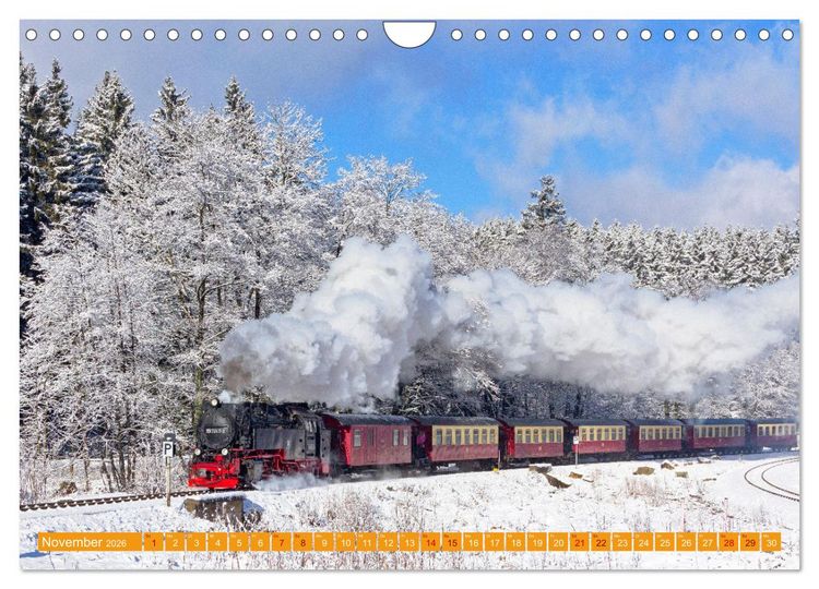 Produktbild: Dampfeisenbahnen in Deutschland (Wandkalender 2026 DIN A4 quer), CALVENDO Monatskalender