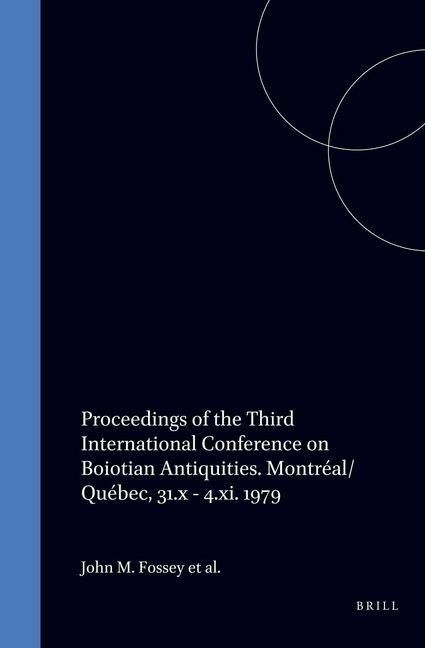 Produktbild: Proceedings of the Third International Conference on Boiotian Antiquities.
