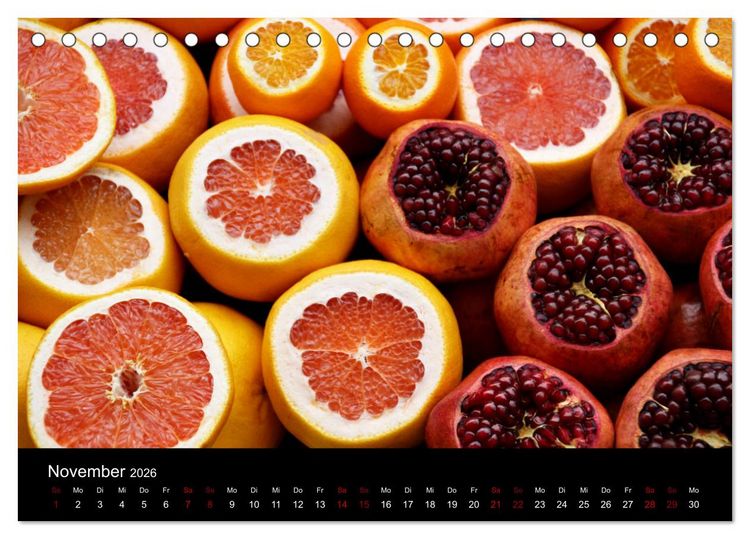 Produktbild: Erfrischend fruchtig (Tischkalender 2026 DIN A5 quer), CALVENDO Monatskalender