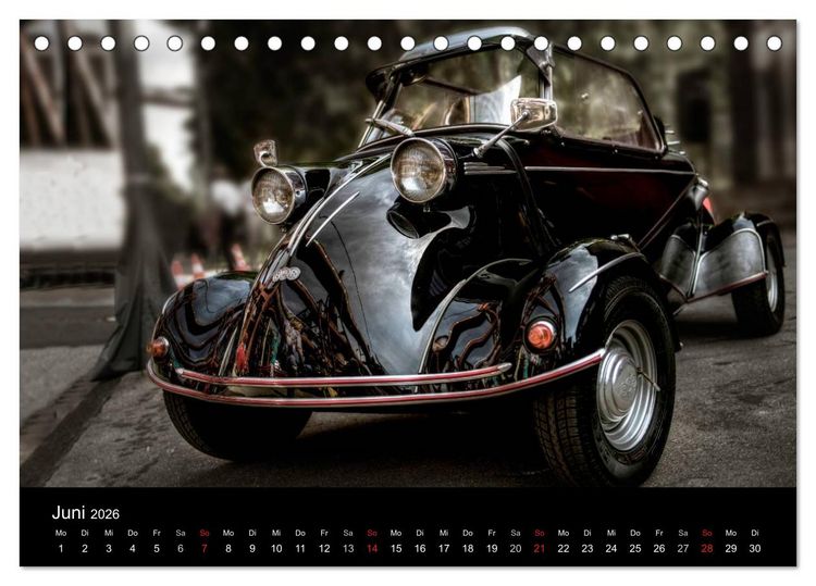 Produktbild: Faszination Oldtimer und Autolegenden (Tischkalender 2026 DIN A5 quer), CALVENDO Monatskalender