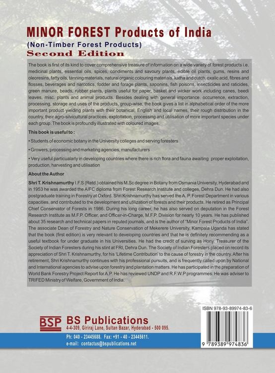 Produktbild: Minor Forest Products of India: (Non-Timber Forest Products of India)