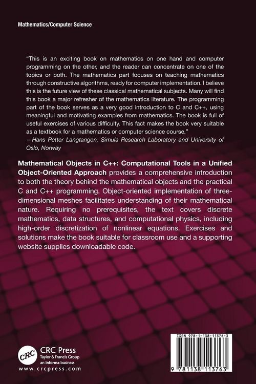 Produktbild: Mathematical Objects in C++